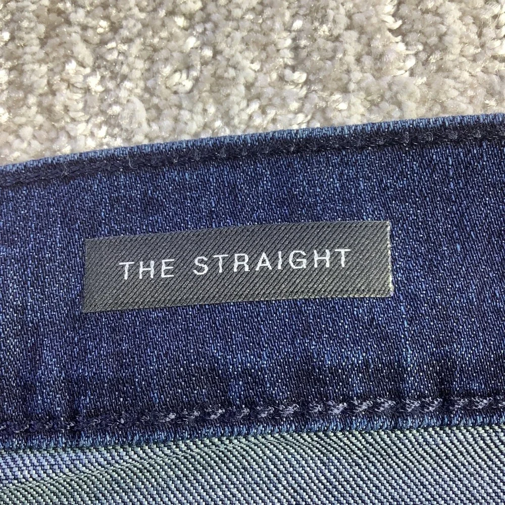 7 For All Mankind Mens The Straight Airweft Denim Jeans Blue Size 31 x 34 NWT